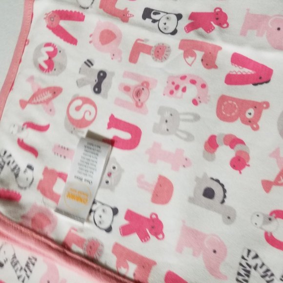 Gymboree Brand New Baby {Alpa-BEAR-Soup} Used Blanket & 0-3 month Romper. - Picture 5 of 6